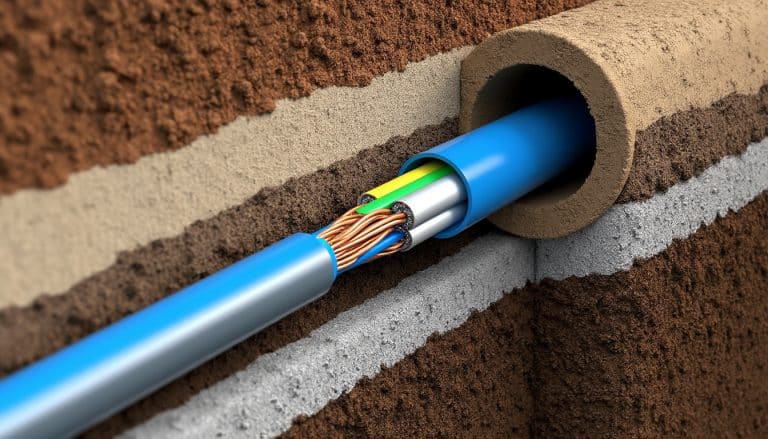 Cable électrique enterré profondeur : dimensions et raccordement